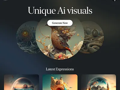 Visuals Generation with Ai animation artificial image generator artificial inteligence new age postapocalyptical design ui ux web design