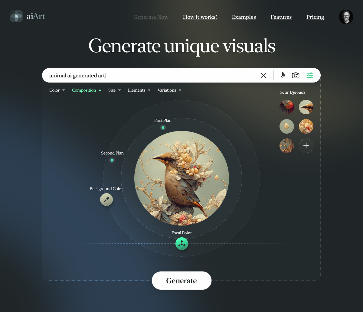 Visuals Generation with Ai by Andrius Kavaliauskas on Dribbble