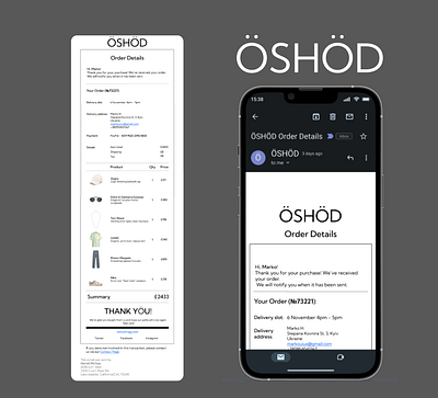 Daily UI, Day 017: Email Receipt app branding dailyui design email receipt logo ui ux