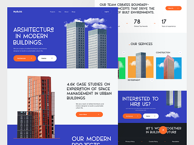 MyBuild.-Real Estate Landing Page. estate flat homepage minimal property real estate real estate web realestate realtor rent ui web web3 webdesign website