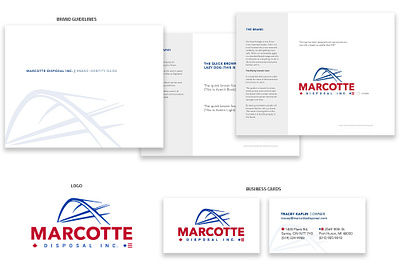Marcotte Disposal Branding branding graphic design