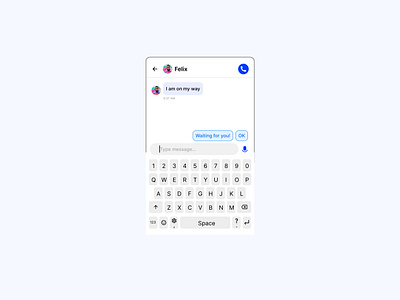 Instant chat concept. app design ui ux