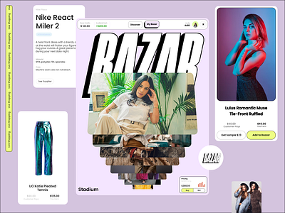 Bazar landing page dailyui design figma graphic design ui uiux ux