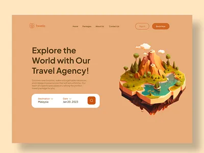 Responsive Travelling Agency Website design responsive responsive web design responsive web development ui web design web development website design