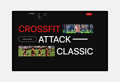 Crossfit Attack Classic Website animation branding design graphic design logo ui ux web design web development webflow