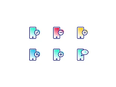 Icon Set | Cloud Storage Solution | Smartphone branding corporate identity icon collection icon set icons icons set set ui
