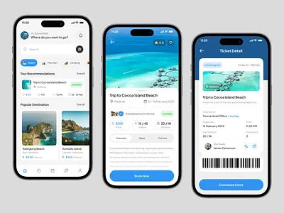 TROOVA - Travel Agent Mobile App UI Kit bookingapp clean design system minimalist mobile app mobile ui style guide ticket tourism travel agency travel app travel service trip uidesign uikit uiux