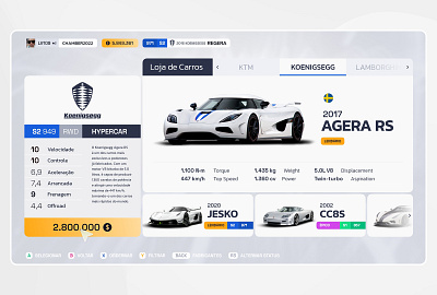 Forza UI Study cars design forza game graphic design identity illustration motorsport racing ui