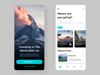 Travel Mobile App branding design flat design graphic design ui ui design ui ux design ux research web design