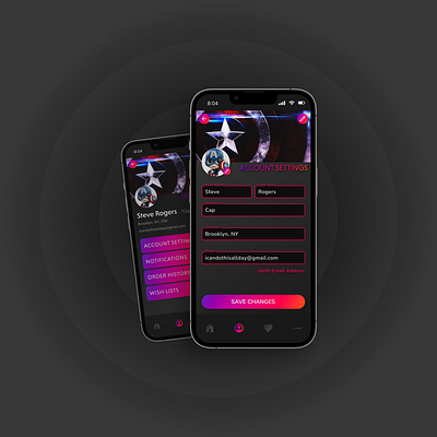 Settings Page Concept - DailyUI app dailyui design figma gradient mobile ui