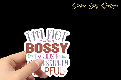 I'm Not Bossy I'm Just Aggressively Helpful 3d animation branding christmas flat flowers pattern christmas patterns collection design graphic design illustration logo year pattern