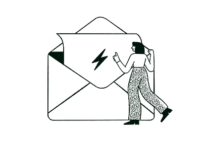 Newsletter Subscription 2d animation cartoon character conceptual design drawing editorial flat illustrations illustration lineart minimalism minimalist procreate texture