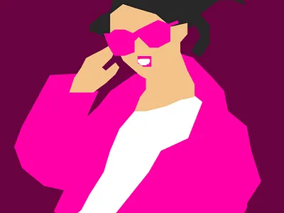 Illustration - Pink in fashion. colorful figma figmadesign illustration