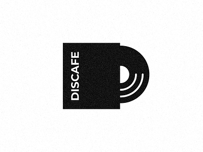 DISCAFE branding cafe coffee cover design disc disco drink graphicdesign icon logo logo for sale logodesign logomark logotype mag music music album unused