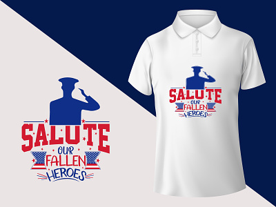 Salute our fallen heroes T shirt design 4th july america celebrate clothing design fashion graphic design independenceday patriotic typography usa vector