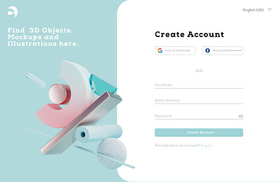Sign Up Page ui