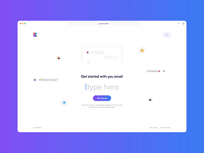 Hellorep.ai onboarding experience ai b2b clean dashboard intro modern multistep onboarding saas sign in sign up slick step typeform ui user experience user interface ux webdesign