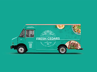 Fresh Cedars :: Food Truck catering city food food trucks fresh mediterranean outdoors vehicle vinyl wrap
