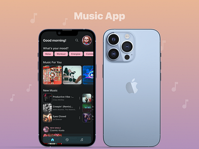 Music App - Concept Design app design design ios ios app ui ui design visual design