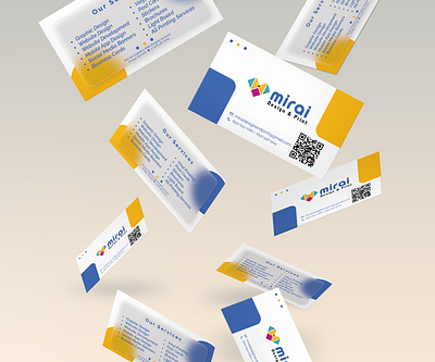 Mirai Design and Print Business Card Design 3d animation banner branding design graphic design illustration logo motion graphics ui vector