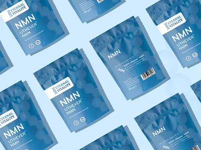 "NMN - Utherver NMN" branding food bag food packaging food pouch design graphic design logo medical packaging medicine packaging packaging design pouch design pouch mockup pouch packaging resealable pouch sachet design skin care packaging