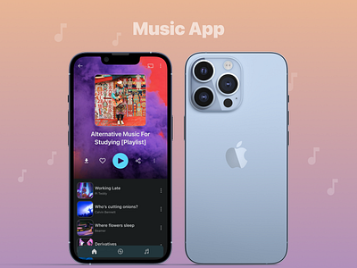 Music App - Concept Design app design ios app music app ui design uidesign visual design