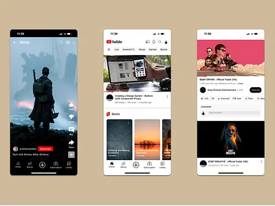 Youtube UI practice exercise ui