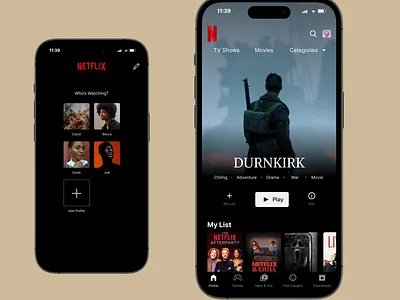 Netflix UI practice exercise ui