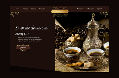 The Velvet Diva(coffee web design)☕ clean dailyui design minimal ui ux web web design website