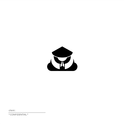 monk bold branding clever custom illustration logo meditation negative space strong vector