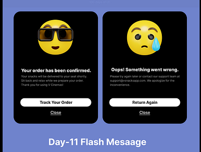 Flash Message #DailyUI day-11 3d dailyui design figma graphic design illustration ui userinterface