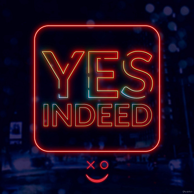 Yes Indeed effects graphic design illustration pho photoshop