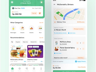 Iftar Delivery Mobile App - Gotkjil app delivery food iftar mobile design ramadhan ui ux