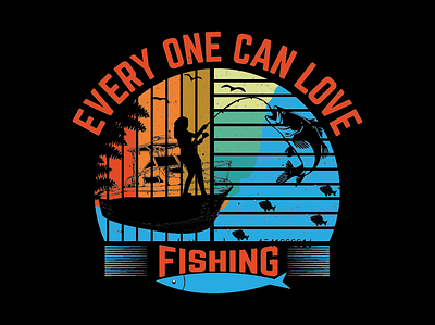 Fishing t-shirt design birthday t shirt design design fishing shirts fishing t shirt design graphic design illustration shirts t shirt design tshirt