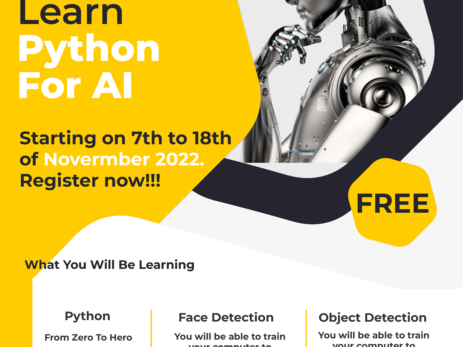 Python Class Flyer by oni Jackson on Dribbble