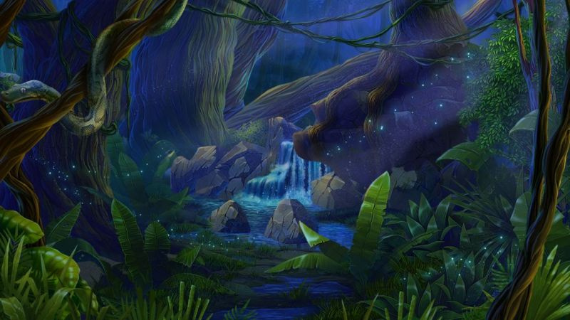 Here is a Background illustration for the Jungle themed game by ...