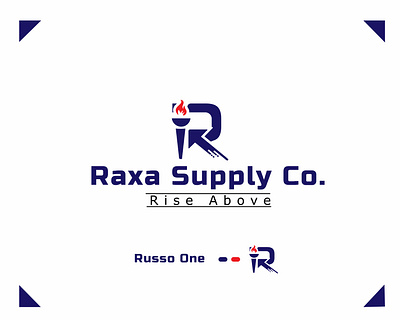 R + Supply Company Logo brand identity branding corporate design identity design logo logo design minimalistic r letter logo supplies supply chain symbol