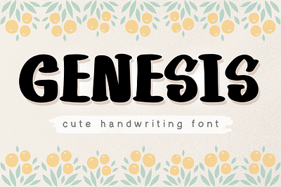 Genesis Font students font