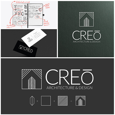 Creo Architecture & Design logo creation architecture architecture design architecture branding branding design graphic design interior interior design studio logo logo design