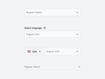 Select input component library components design kit design system enterprise figma flowbite forms input select input ui kit