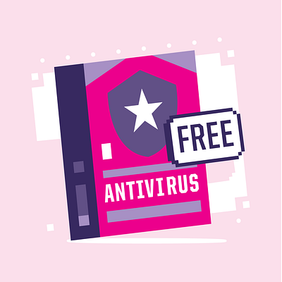 Don't get caught (Which? Magazine) antivirus icon illustration package virus