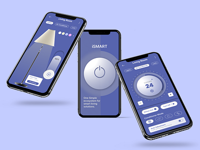 Smart Home Control App Interface appdesign branding design designertool designertools figma illustration logo ui uidesigner