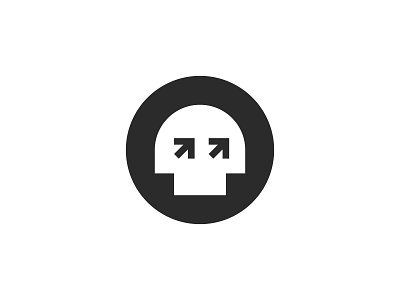 Skull Logo Concept arrow creative logo investment minimalist logo skull