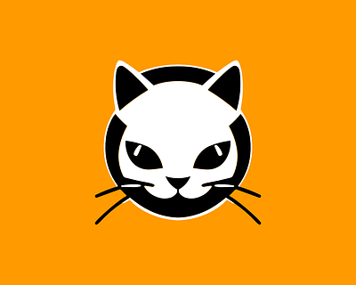 Simple Cat Face Logo branding design graphic design icon illustration logo typography ui ux vector