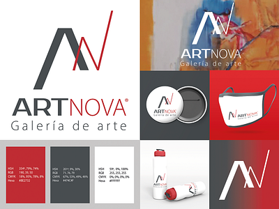 ARTNOVA branding design graphic design illustration logo typography vector