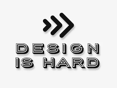 Design Is Hard - Variation 5 branding design graphic design logo newsletter substack