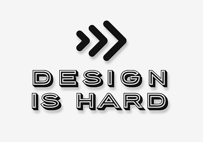 Design Is Hard - Variation 5 branding design graphic design logo newsletter substack
