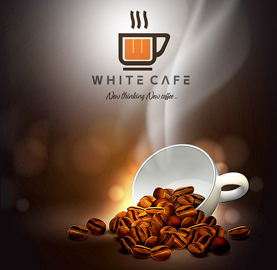 WHITE CAFE branding graphic design logo