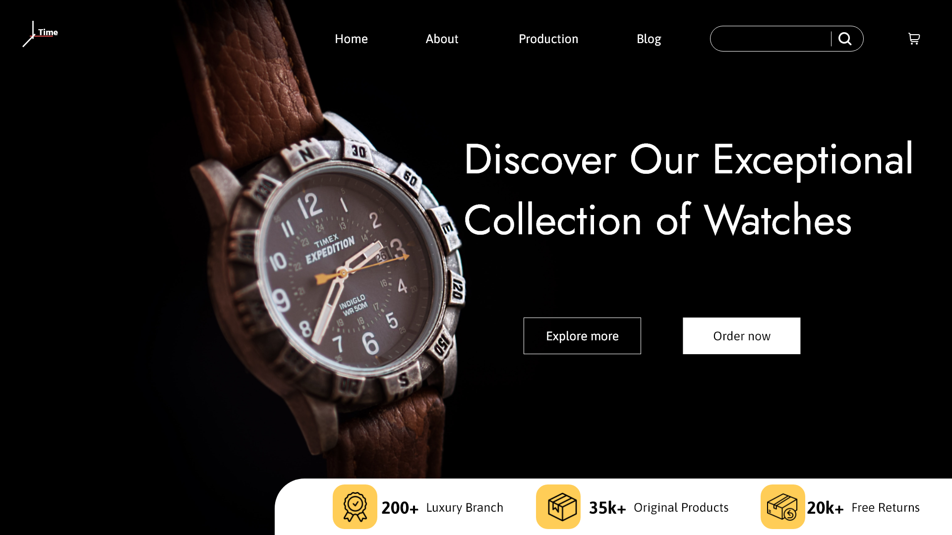 E-commerce website design design e commerce graphic design ui ux watch website web web design