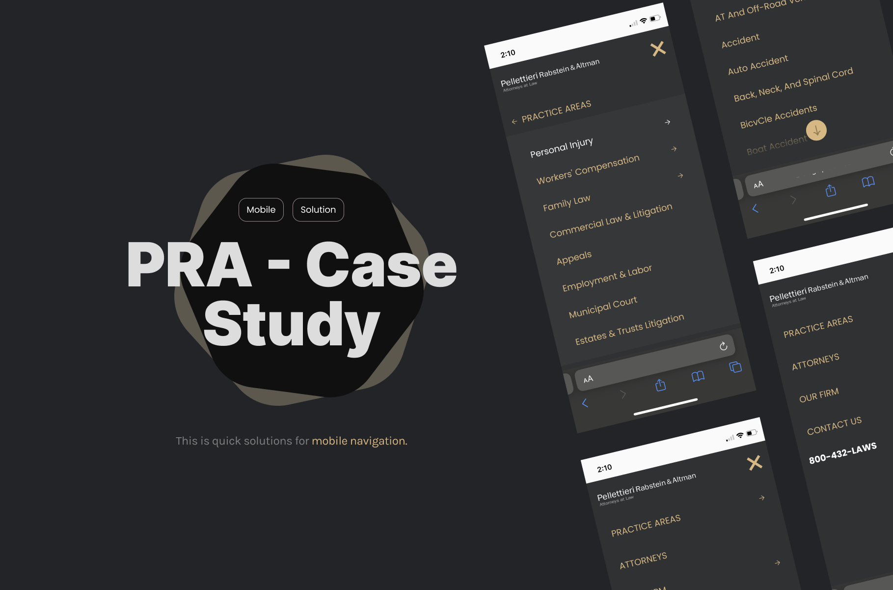 UX Problem Solution (Mobile Navigation) case study design dribbble figma mobile app navigation solution ui ux
